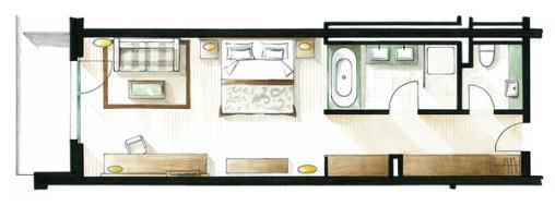 采尔马特 Le Petit Cervin酒店 外观 照片 Floorplan of a typical static